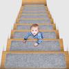 Alfombrilla Antideslizante Transfronteriza Amazon Alfombrilla para Escaleras Sin Adhesivo Autoadhesiva PVC Doble Raya Alfombrilla para Peldaños