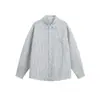 Yidao Vintage 2026 Otoño Nuevo Estilo Japonés Simple Texturizado Plisado Cuadros Pequeños Holgada Casual Manga Larga Camisa