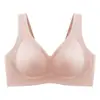 Sutiã top faixa de gel tecnologia preta 080 lingerie sem costura feminino sem fio push up suporte superior para seios pequenos sutiã ajustável