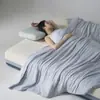 Colcha de Verão Classe A, Colcha Fresca de Verão, Colcha Respirável com Ar Condicionado, Colcha de Sesta Individual/Casal, Colcha Fina para Sono Profundo de Verão, Lavável à Máquina