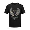 Playera Corona Diamante Caliente para Hombre de Manga Corta Verano Trendy Marca Cuello Redondo Ropa para Hombre Talla Grande Playera Casual Algodón Mercerizado
