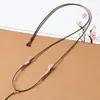 Cordón ajustable de cuero encerado hecho a mano para colgantes de jade, ágata, ámbar, combinación libre DIY con cordón de jade Hetian