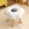 Flor lindo taburete pequeño zapatos de niños cambiando sofá banco asiento de sala niños linda chica dormitorio taburete para cambiarse los zapatos