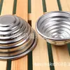 Molde para pastel semicircular de seis capas de 7~9 cm, molde pequeño para pastel redondo, molde para pastel de aluminio, utensilios para hornear