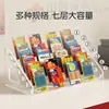 Soporte de Exhibición para Lotería de Rascar, Caja de Exhibición para Lotería, Caja de Almacenamiento para Colección de Artículos de Lotería de Bienestar, Caja de Escritorio para Boletos de Lotería Instantánea