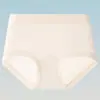Panty para Mujer Talla Grande de Algodón 100%, Sensación Nude, Tiro Medio, Entrepierna Extendida, Antibacteriano, Sin Costuras, Transpirable, Cómodo, Estilo Triángulo, para Primavera y Verano