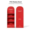 Expositor de PVC para Cosméticos Tablero de Espuma Color Gabinete de Exhibición de Maquillaje Cuidado de la Piel Expositor de Piso Móvil Personalizado