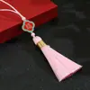 Marcador de borla de hilo dorado con carácter Fu accesorio de borla para colgar en bolsa de encanto regalo caja de regalo borla colgante pequeña