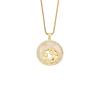 [Bingmeng] Regalo del Día de la Madre colgante de mamá con microincrustaciones de circón collar de concha de moda joyería europea y americana N075