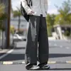 Pantalones casuales rectos de ajuste holgado para Primavera/Otoño 2026, pantalones largos para hombre, pantalones de trabajo de retazos deconstruidos de moda, pantalones anchos de talla grande