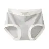 Ropa Interior de Algodón para Bebé Clase A para Mujeres, Entrepierna de Algodón Puro, Entrepierna Antibacteriano, Entrepierna Extendido, Cintura Media, Cómoda Ropa Interior de Algodón Puro para Mujer de Cintura Media