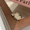 Anillo de Lazo Super Brillante con Circonia Microincrustada para Mujeres Niñas Ins Tendencia Simple Anillo de Dedo de Moda Anillo Abierto Estilo Coreano Celebridad de Internet Joyería de Mano