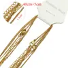 Cadena de Hueso de Serpiente de Acero Inoxidable Transfronteriza Cadena de Cuchilla Cadena Chapada en Oro al Vacío de 18K Accesorios para Joyería de Collar Pulsera DIY Venta al por Mayor