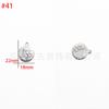 Fabricante Venta al por Mayor Acero Inoxidable Presión de Aceite Cabeza Humana Colgante DIY Joyería Colgante Serie Moneda Accesorios para Collar Pulsera