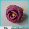 Cabeça de flor de camélia artificial tecido de seda decoração de casa diy feito à mão estilo nacional acessórios de cabelo cenário de casamento adereços para fotografia de flores artificiais
