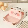 Suporte de Tampa de Panela Urso de Desenho Animado Suporte de Espátula de Mesa Armazenamento de Tampa de Panela Tábua de Corte Bancada de Cozinha Prateleira Criativa Doméstico