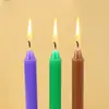 Vela Longa Padrão Buddha Iluminação Vermelha, Branca e Preta para Uso Diário Proposta Romântica Jantar Romântico à Luz de Velas Vela de Emergência para Casa