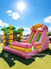 Castillo Inflable Desmontable para Niños con Tobogán, Casa de Juegos Pequeña para Uso Doméstico con Tobogán de Agua, Castillo de Juguete Engrosado