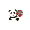 Lindo Insignia Metálica de Panda de Dibujos Animados Estilo Chino Broche de Cambio de Rostro de la Ópera de Sichuan Accesorios para Ropa Universal Regalo Conmemorativo al por Mayor