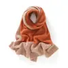Venta al por mayor de fábrica 100% Cachemir Transfronterizo Otoño/Invierno Nuevo Color Bloque Espesado Hueco Cuello Calentador Protector de Cuello Bufanda Tejida