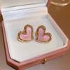 Aretes de Tuerca de Amor 2023 Nuevo Diseño Nicho de Moda Lujo Ligero Sentido de Alta Gama Aretes Verano Pequeña Fragancia Aretes Fríos