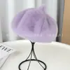 Gorros al por mayor para mujer Otoño e Invierno Nuevo Estilo Coreano Moda Dama Boina Calabaza Casual Japonés Sombrero de Imitación Piel