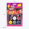 Maquillaje de escenario con color facial transfronterizo, pastel de polvo sólido, juego de pintura facial humana soluble en agua de 8 y 6 colores para Halloween