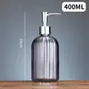 Lujo Accesible Escandinavo Botella de Vidrio para Loción y Gel Antibacterial Botella de Jabón Tipo Push Sub-botella para Champú y Gel de Ducha de Alto Valor