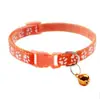 Suministros para Mascotas al por Mayor en Stock: Correa para Gato, Hebilla para Collar de Perro, Parche para Collar, Collar con Campana Colorida de Huella de Pata Única