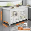 Aparador de Cocina de Piedra Sinterizada Gabinete Multifuncional de Doble Puerta Gabinete de Almacenamiento de Comedor de Múltiples Niveles Gabinete de Almacenamiento para Horno de Microondas Ollas y Tazones