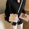 Bolsa de Mão Nova Moda Primavera 2026 Bolsa Saco Bolsa de Ombro Xadrez Tendência Bolsa Transversal Simples Versátil para Mulheres