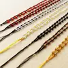Colgante Tejido Hecho a Mano de Diamante de Imitación de Cristal para Niños Collar de Cuentas de Diamante de Imitación Ajustable Cuerda Dorada para Colgar