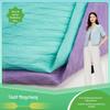 Tencel nylon misturado jacquard CR650 vestido camisa feminina tecido respirável sedoso