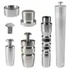 Soporte para Pasteles de Boda de Columna Única de Cuatro Columnas Soporte para Pasteles de Aluminio de Aleación de Múltiples Capas Tapa de Tornillo Base Bandeja Plato