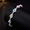 Pulsera de circón con forma de calabaza, de alta gama y personalizada, accesorio de lujo ligero para niñas, versátil para el trabajo, un regalo para el Festival Qixi