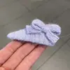 Celebridade da Internet Outono e Inverno Novo Estilo Grampo de Cabelo Flor Laço de Lã Tricotado à Mão Fofo e Elegante Clipe Lateral para Menina Clipe para Franja