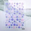 Adesivos Populares para Unhas Série Flores da Primavera 5D Embossado Bolinhas Estrela de Cinco Pontas Símbolos de Cor Sólida Adesivos de Unha Usáveis para Diários