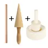 Molde para Cono de Helado, Molde para Rollos de Huevo, Molde Cónico para Dar Forma a Conos Crujientes, Canasta de Flores Casera para Costra de Helado, Molde para Hornear