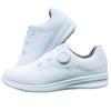 Zapatos de Golf PGM Sakura Zapatillas Impermeables para Mujer Antideslizantes Ligeros con Perilla Amortiguación Zapatos sin Clavos