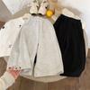 Otoño 2026 Nuevo Estilo Coreano Pantalones de Chándal Rectos Casuales para Niños Unisex Versátiles de Corte Holgado con Puños de Botón Oculto Pantalones Largos de Moda