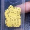 Shenzhen Shuibei con el mismo pie de oro 999 rico almacén de la fortuna gato de la suerte pegatina para teléfono móvil pegatina de oro drenaje tienda de oro regalo