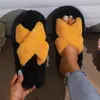Pantuflas Peludas para Mujer, Otoño e Invierno, Antideslizantes, Pantuflas Gruesas para el Hogar en Interiores, Pantuflas de Algodón Esponjosas para Maternidad, Pantuflas de Invierno Abiertas
