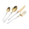 Acero inoxidable 304 cuchillo de hoja estrecha, tenedor y cuchara para uso doméstico, hotel, cuchillo y tenedor para bistec, cuchara para postre, acabado espejo, juego de cubertería occidental