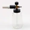 Nuevo recipiente de espuma PA transparente para lavadora de autos de alta presión, regadera en forma de abanico, espuma de copo de nieve, recipiente Taizhou, conector rápido de 1/4