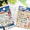 Nuevo Incidente del Hada de la Pluma Horror Miniatura Retro Almacenamiento Original Pegatinas de Paisaje en Miniatura DIY Alivio del Estrés Película Brillante PET Pegatinas Creativas