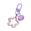Estrella de Cinco Puntas Calada en Acrílico Hebilla de Puerta Colorida Llavero Colgante Fresco Pequeño Accesorios para Bolsos DIY Pequeños Regalos