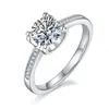 Venta directa del fabricante: Anillo de Plata S925, Un Quilate, Banda Recta Clásica, Diseño de Cabeza de Toro Microincrustado, Anillo de Compromiso para Mujeres, Anillo de Boda, Disponible para Dropshipping