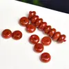 Contas de Ágata Natural de Grau Vermelho Sul, Contas Redondas para Joias DIY, Acessórios de Colar e Acessórios de Mão Atacado