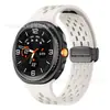 Adequado para Pulseira de Relógio Esportiva de Silicone com Malha Magnética para Samsung Watch8 Estilo Clássico com Fivela Dobrável Respirável