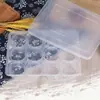 Caja desechable para xiaolongbao, empaque congelado rápido, caja de desayuno, caja de comida para llevar de 12 compartimentos, caja de almacenamiento